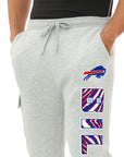 Zubaz Buffalo Bills Gray 90s Team Cargo Joggers