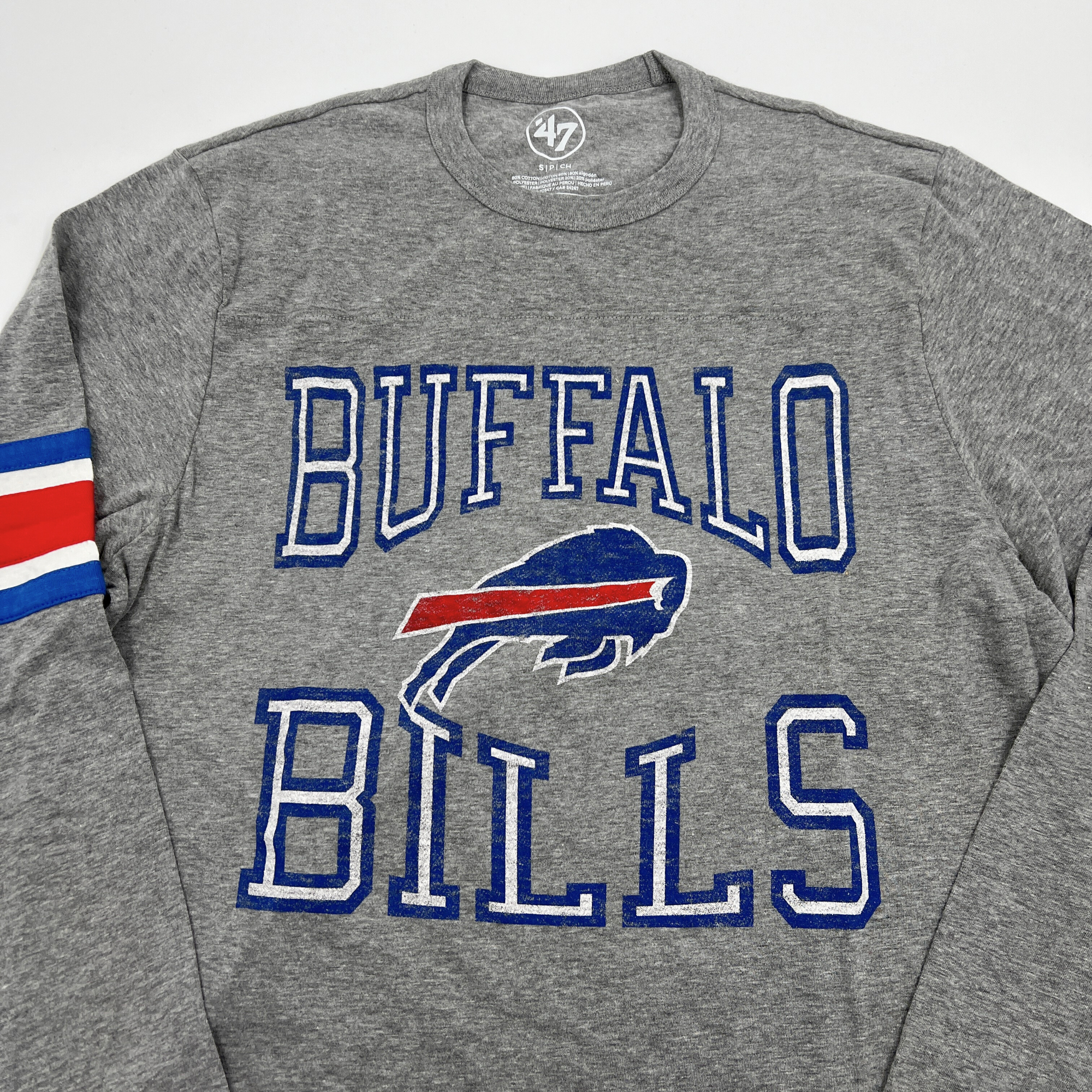 &#39;47 Brand Buffalo Bills Slate Gray Long Sleeve Shirt