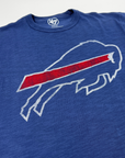 '47 Brand Bills Charging Buffalo Bleacher Blue Short Sleeve Shirt