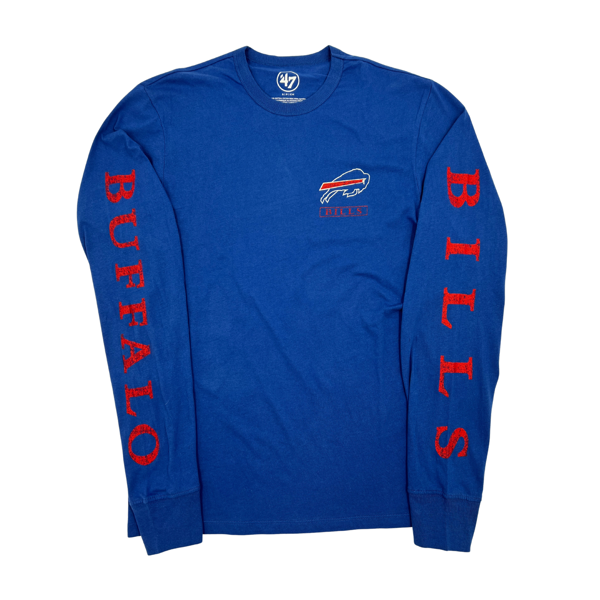 &#39;47 Brand Buffalo Bills Jetty Blue Franklin Long Sleeve Shirt