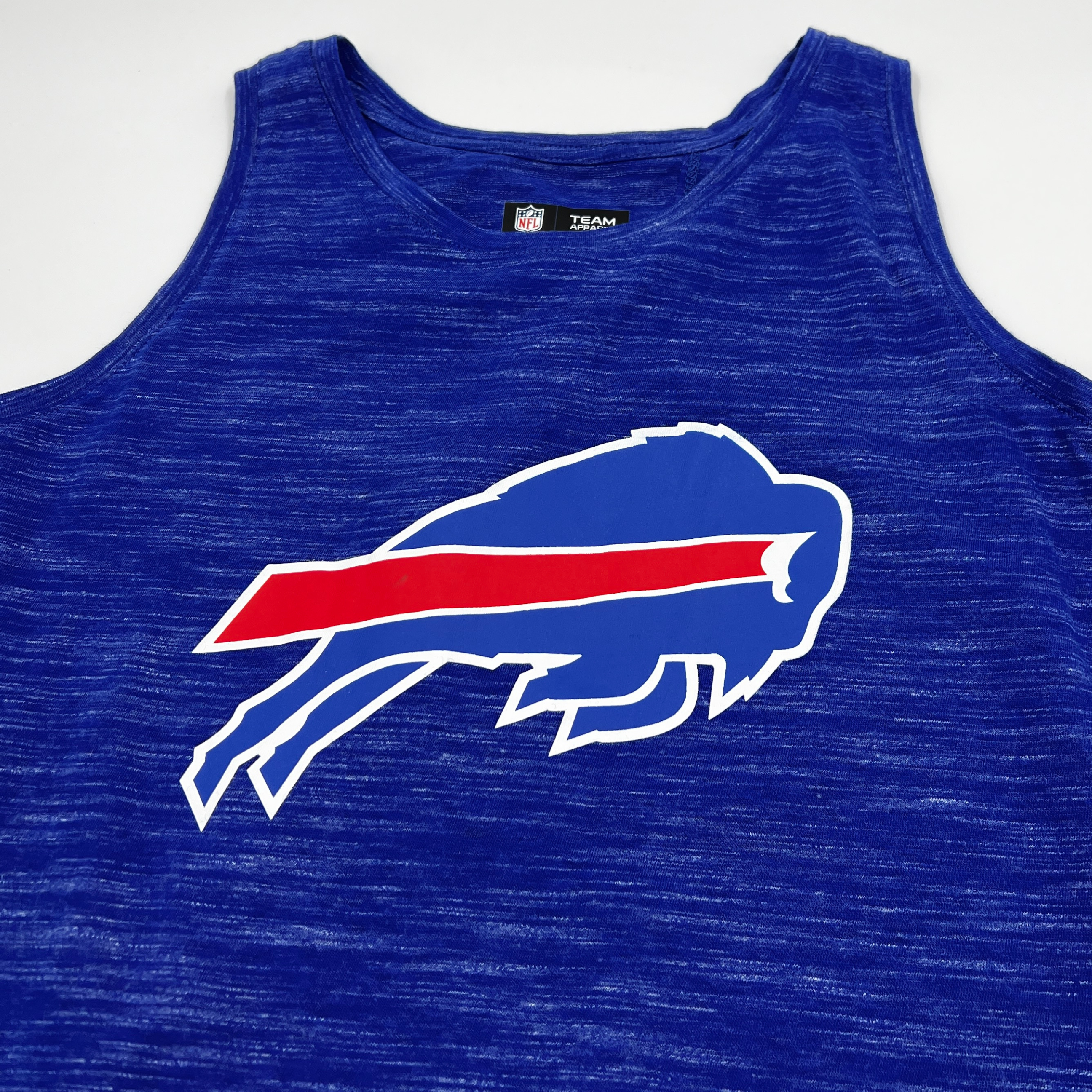 Women's Pro Standard Royal Buffalo Bills Ombre Wordmark Classic Cropped  Tank Top