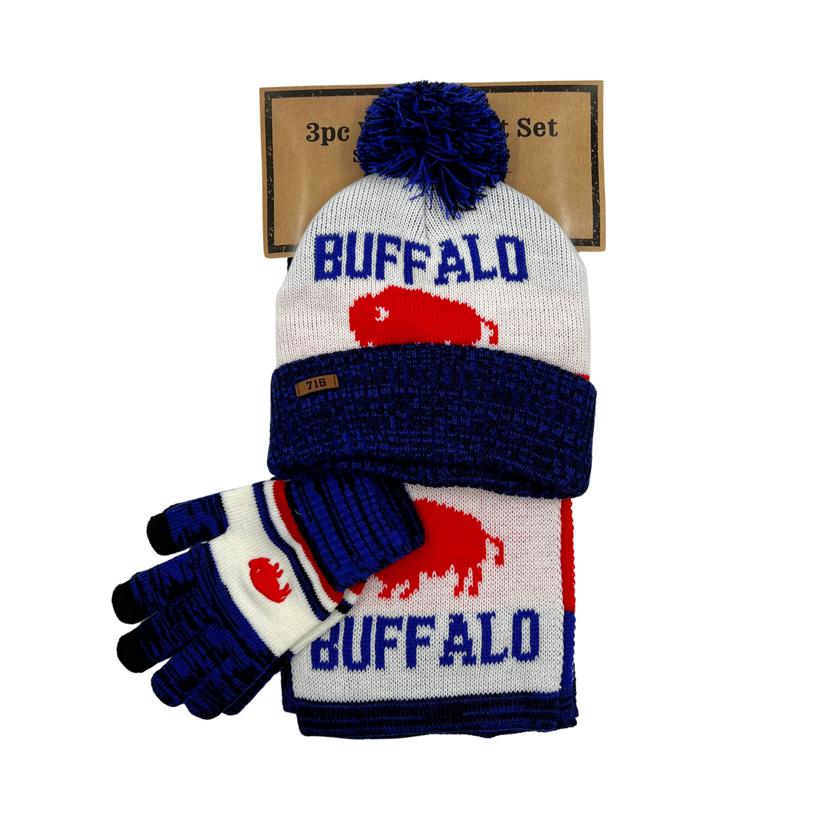 Buffalo 716 Hat, Gloves, and Scarf Set | The BFLO Store