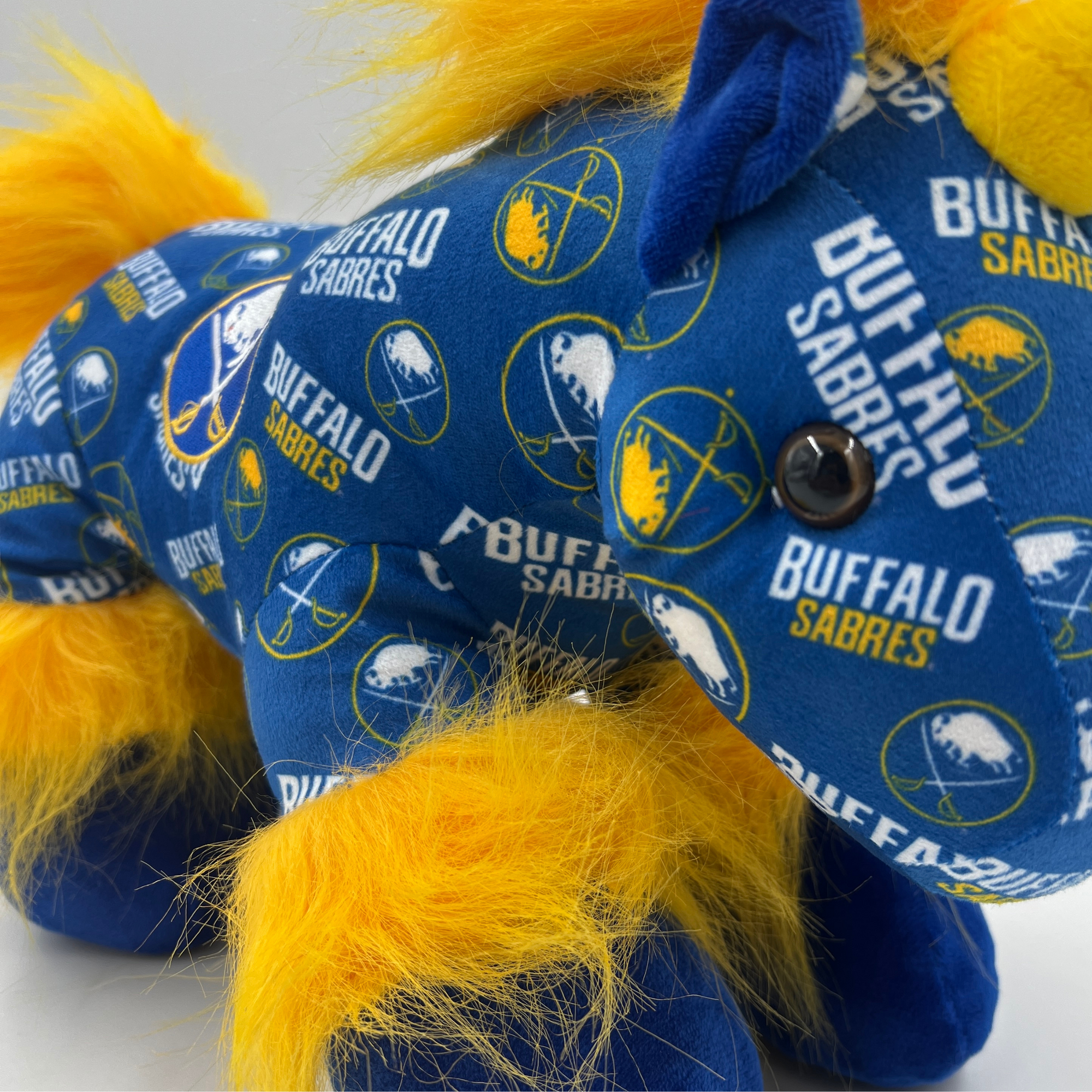 Buffalo Sabres Royal &amp; Gold Unicorn Stuffed Animal