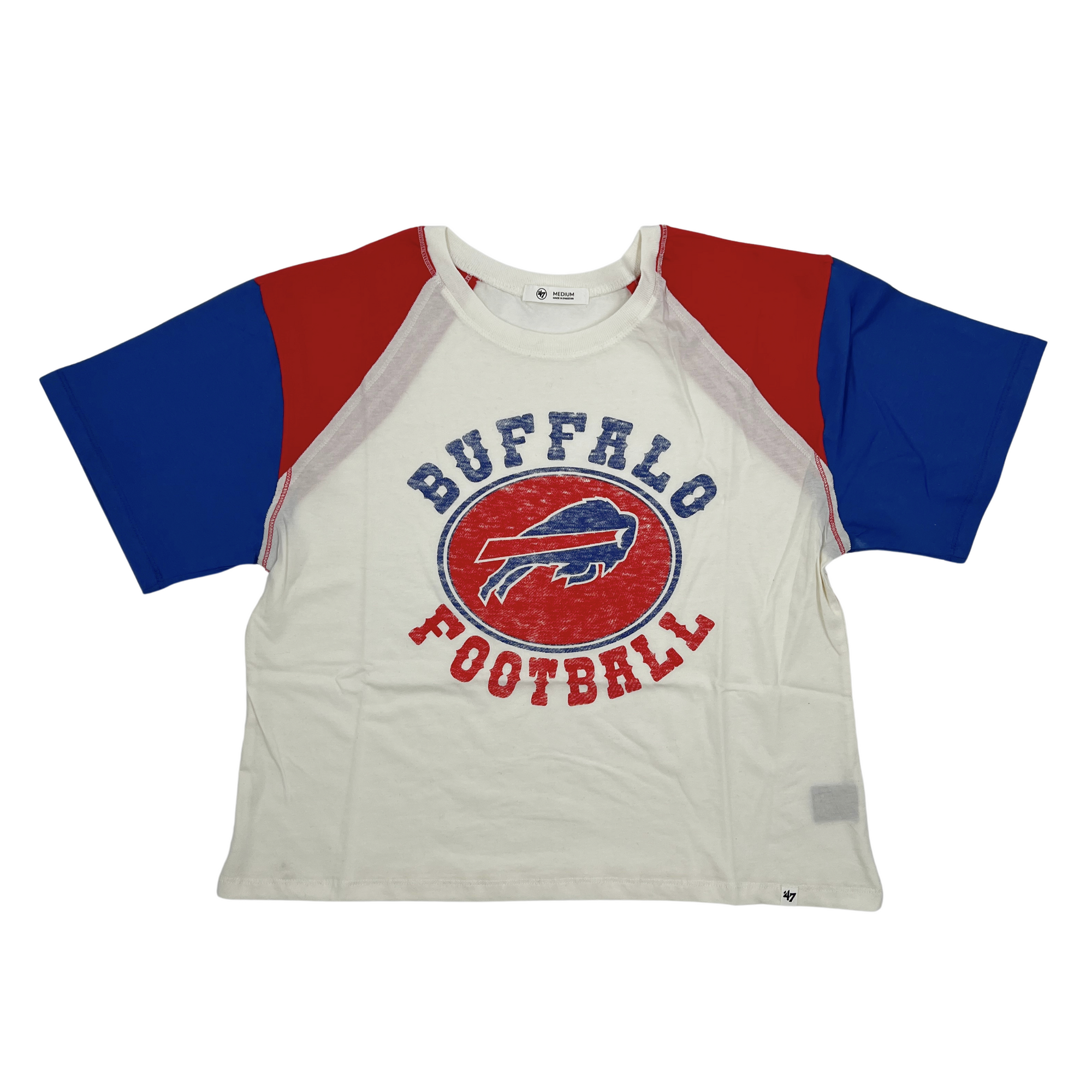 T-Shirt  Womens 47 Brand Buffalo Bills Premier Frankie Tee Cadet Blue ⋆  Madden Maritime