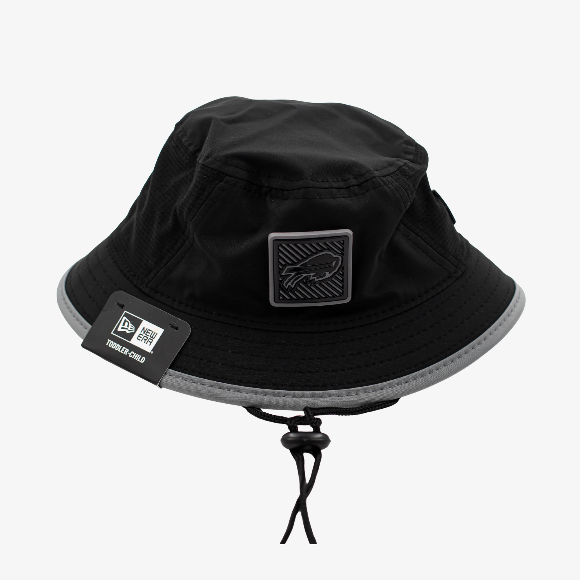 New Era Bills 2026 Toddler/Child Black with Grey Brim Bucket Hat