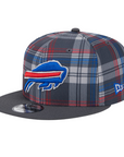 New Era 9FIFTY Bills 2024 Sideline Gray Plaid Snapback