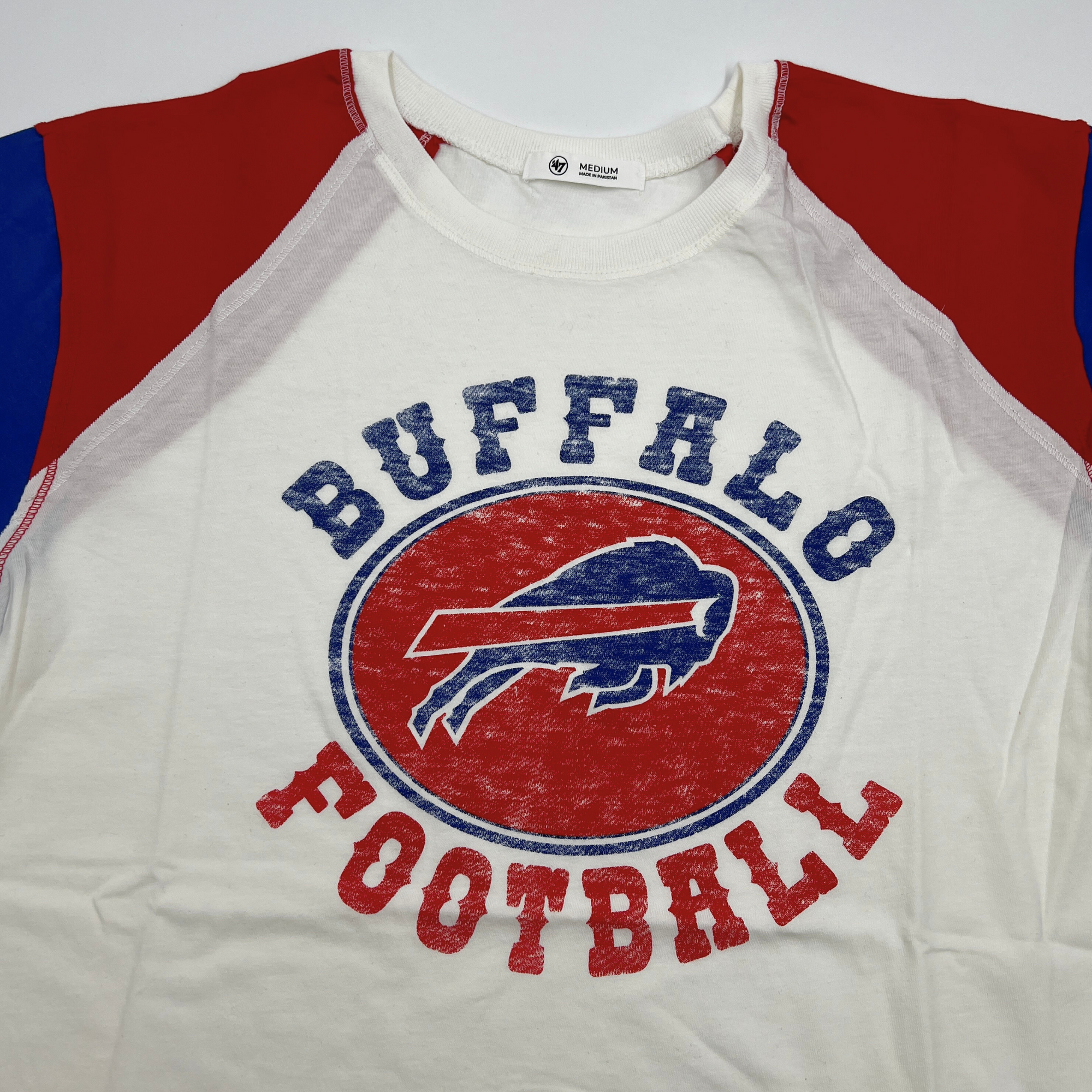 Women&#39;s &#39;47 Brand Buffalo Bills Sandstone Gia Cropped T-Shirt