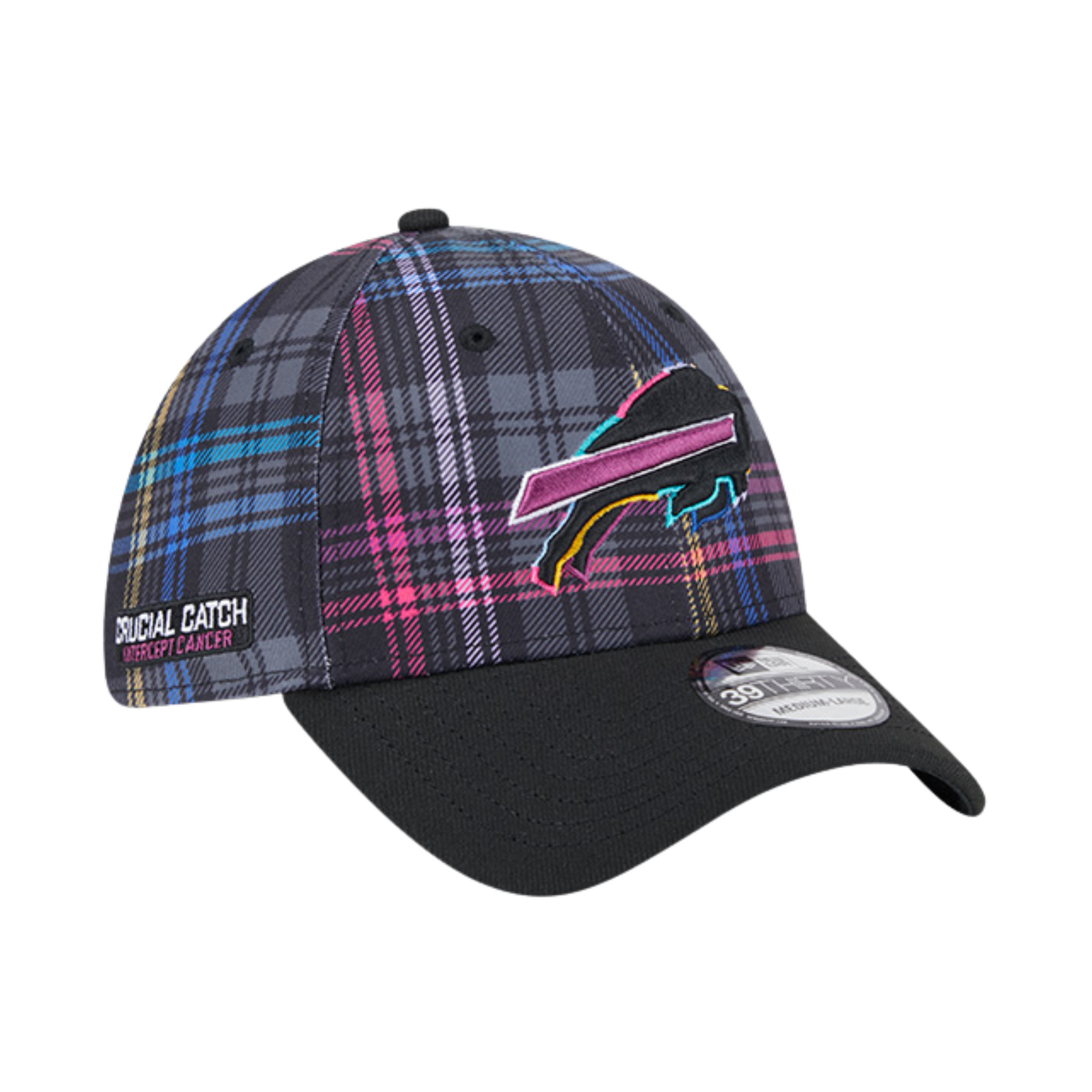 New Era 39THIRTY Bills 2024 Crucial Catch Plaid Stretch-Fit