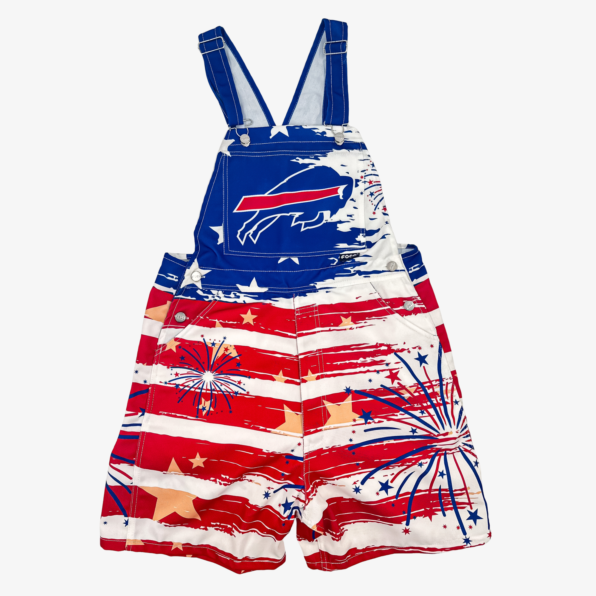 Buffalo Bills America Themed Shortalls