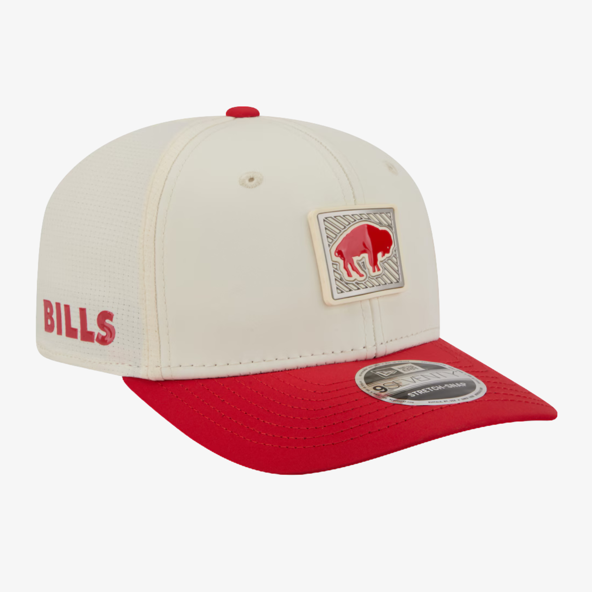 New Era Bills 2026 Training Cream with Red Brim 9FIFTY Snapback Hat