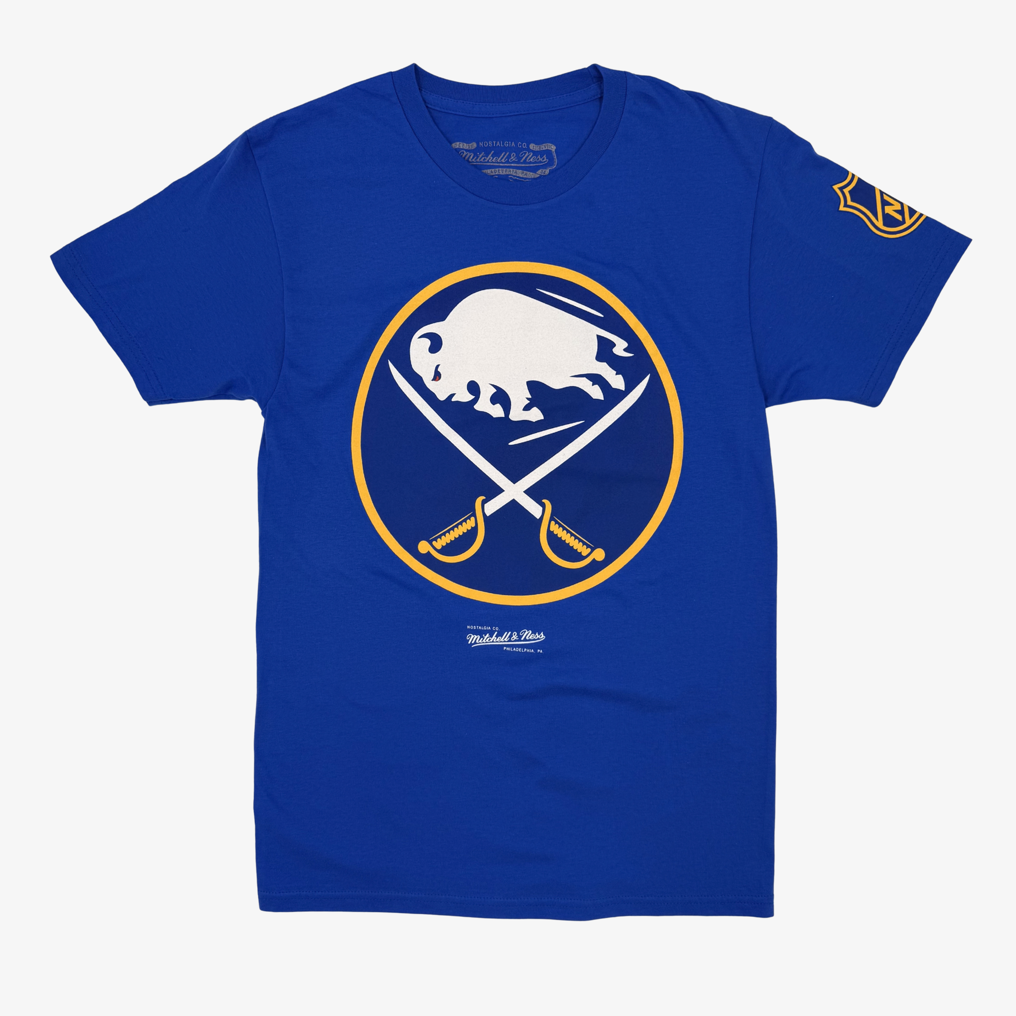 Mitchell & Ness Buffalo Sabres Primary Logo Royal T-Shirt
