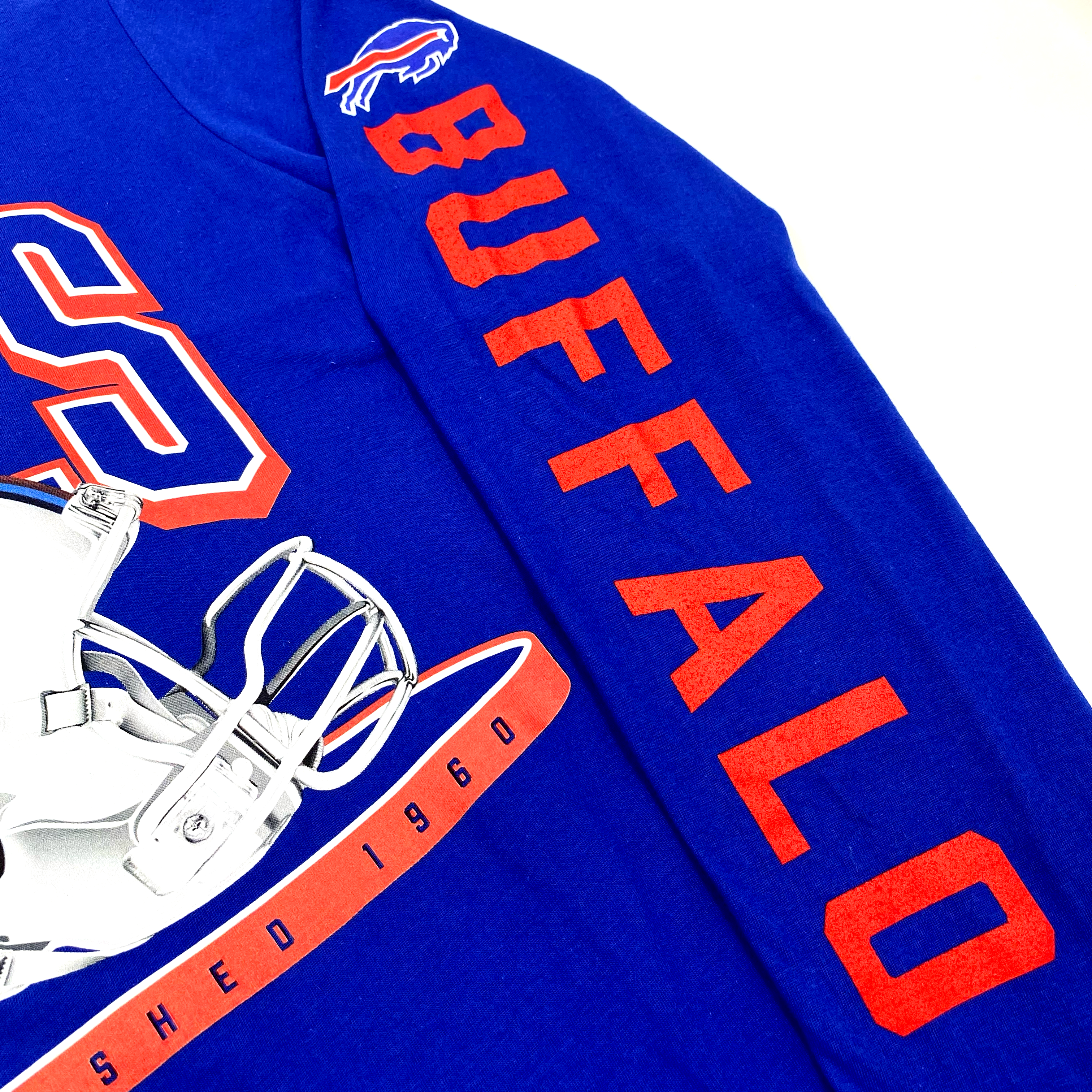 Men's New Era Royal Buffalo Bills Combine Stadium Logo Long Sleeve