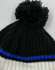 New Era Buffalo Bills Black With White & Royal Stripe Winter Knit Hat
