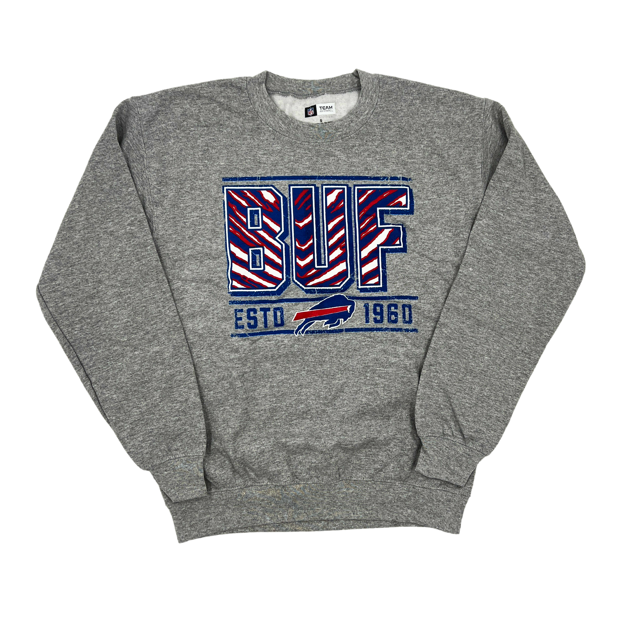 Zubaz Buffalo Bills Heather Gray Hoodie