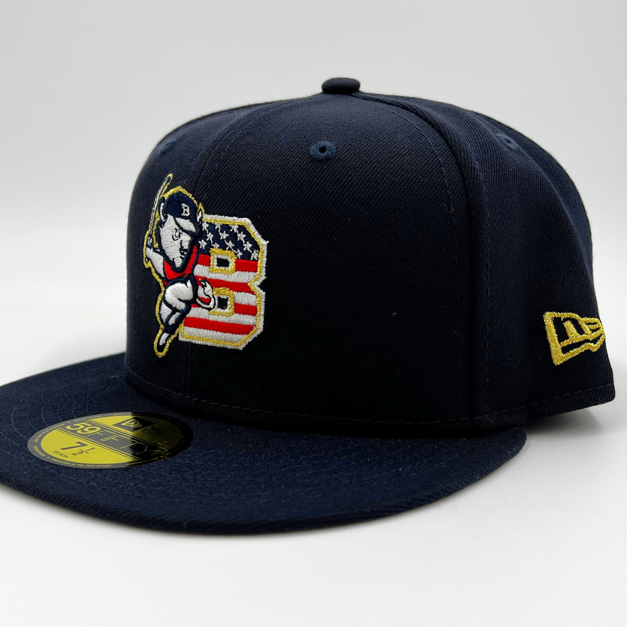 New Era Buffalo Bisons Stars &amp; Stripes Navy Fitted Hat