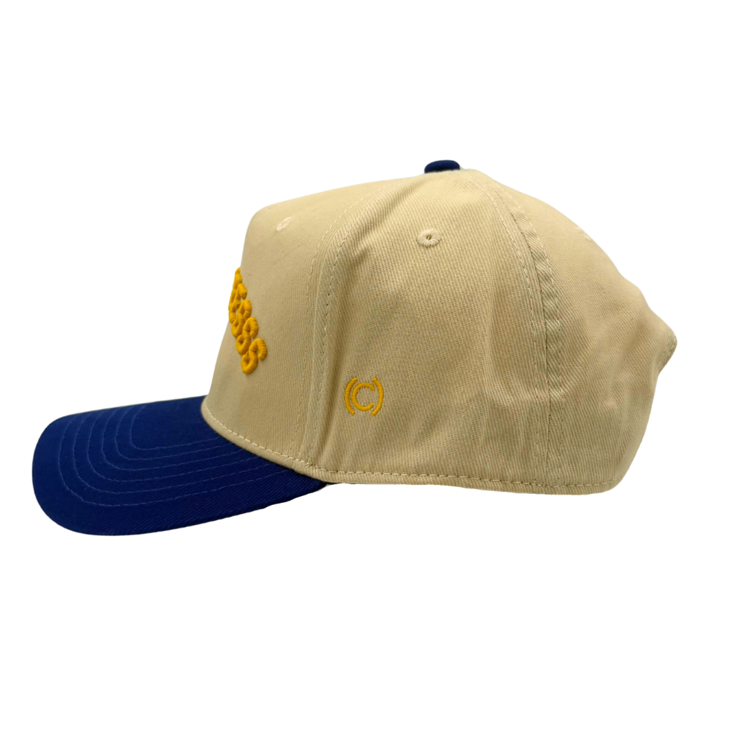 Cream Two Tone Yellow Royal "Sccoorreesss" Hat