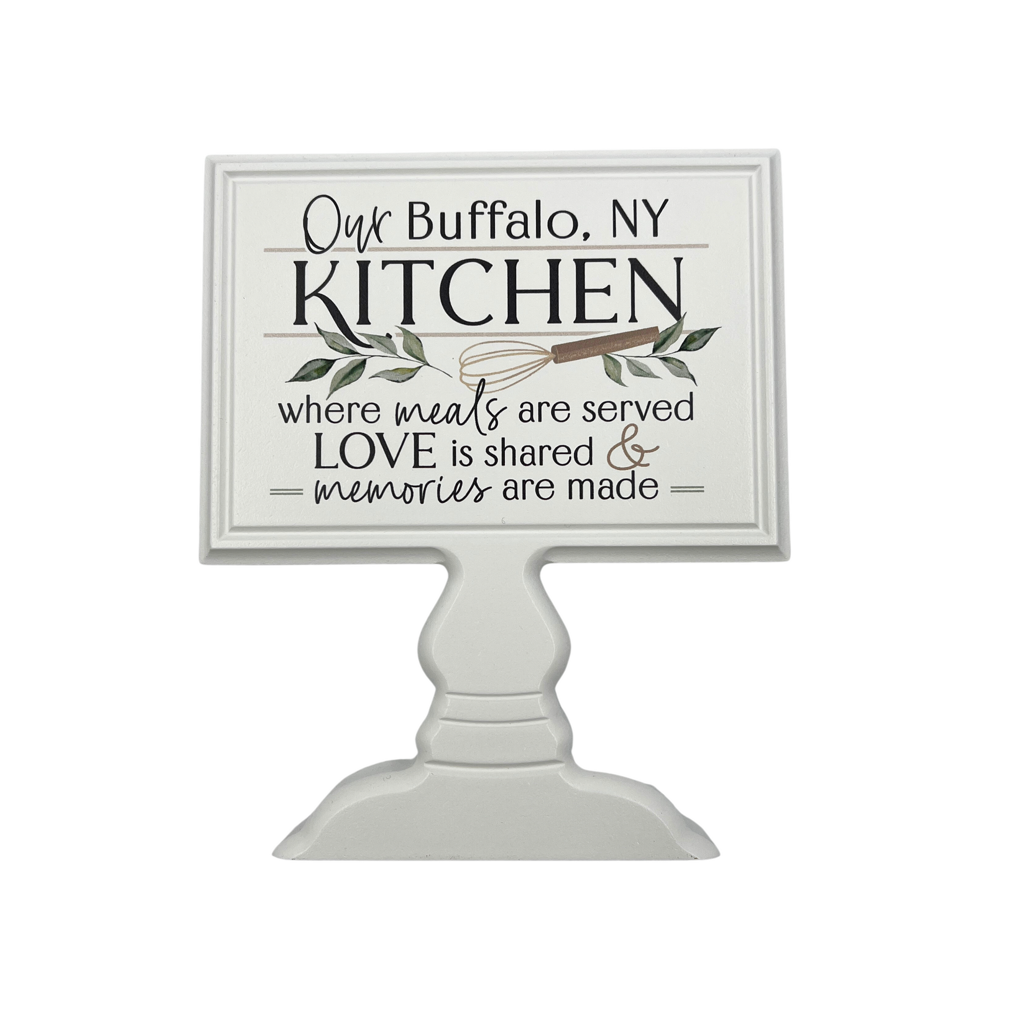 Our Buffalo, NY Kitchen Wooden Table Decoration