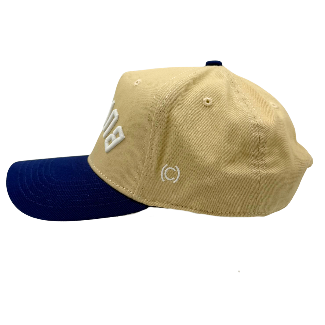 Cream White Two Tone "Buffalo" Hat