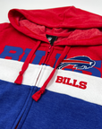 Women's New Era Buffalo Bills Colorblock Full Zip Fleece Hoodie