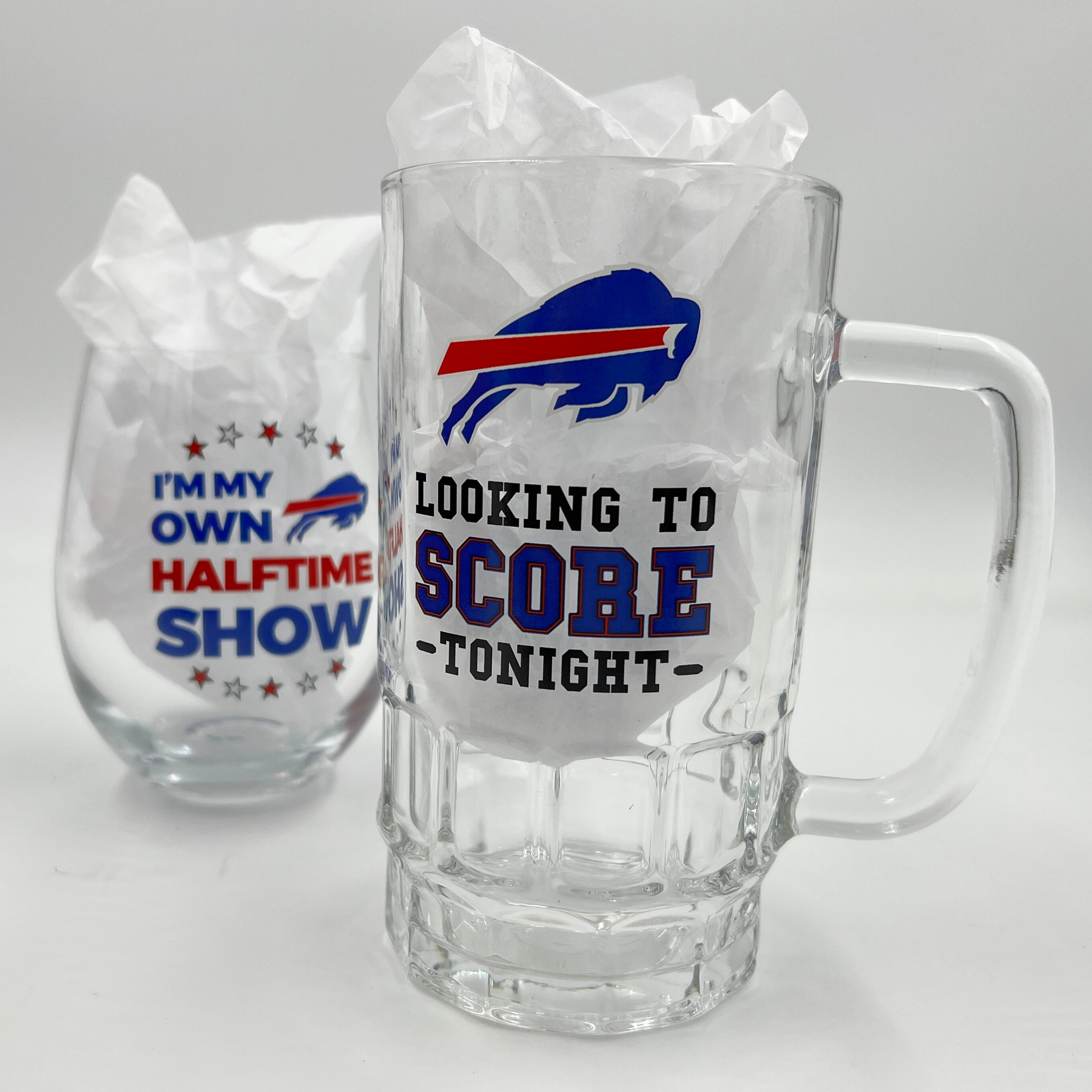 Buffalo Bills Stemless Wine & Beer Glass Gift Set