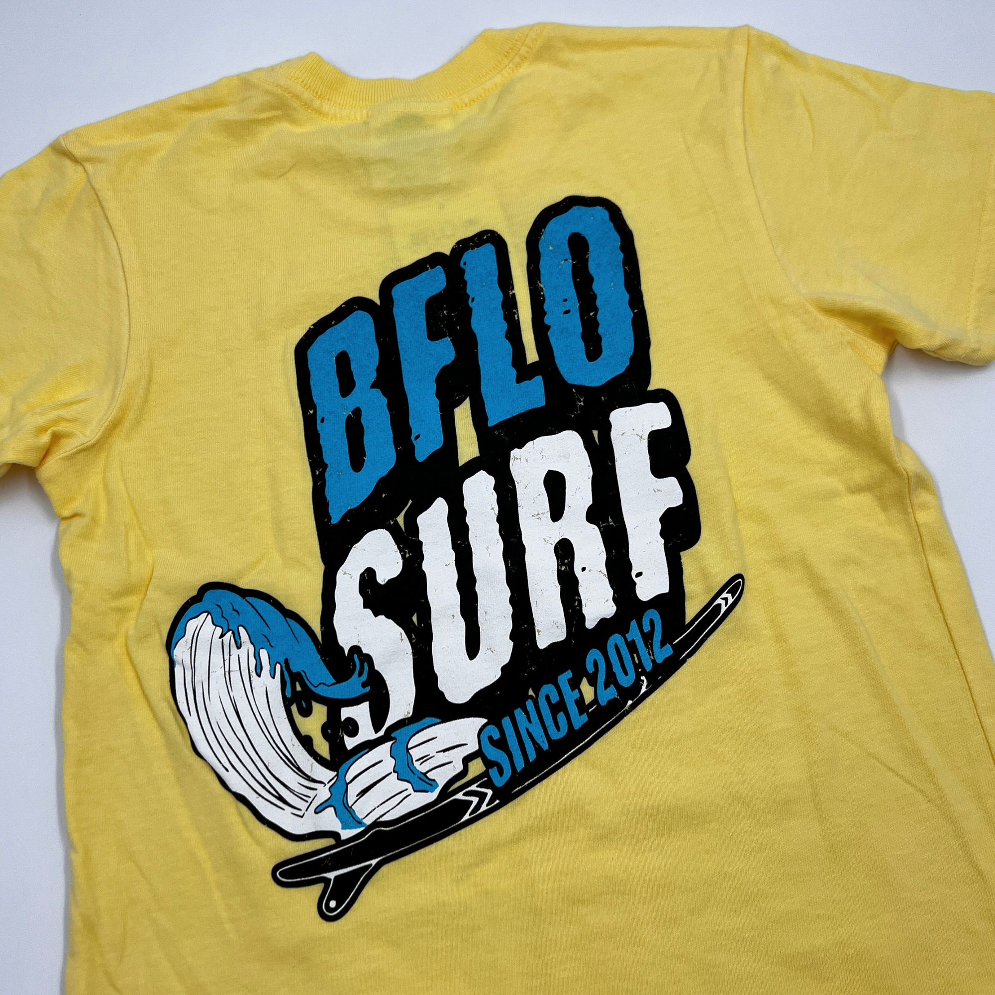 Youth BFLO Surf Popcorn Yellow Short Sleeve Shirt