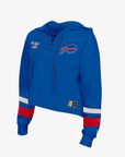 Women's New Era Buffalo Bills Royal Lace-Up Hoodie