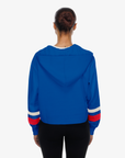 Women's New Era Buffalo Bills Royal Lace-Up Hoodie