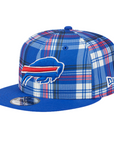 New Era 9FIFTY Bills 2024 Sideline Blue Plaid Snapback