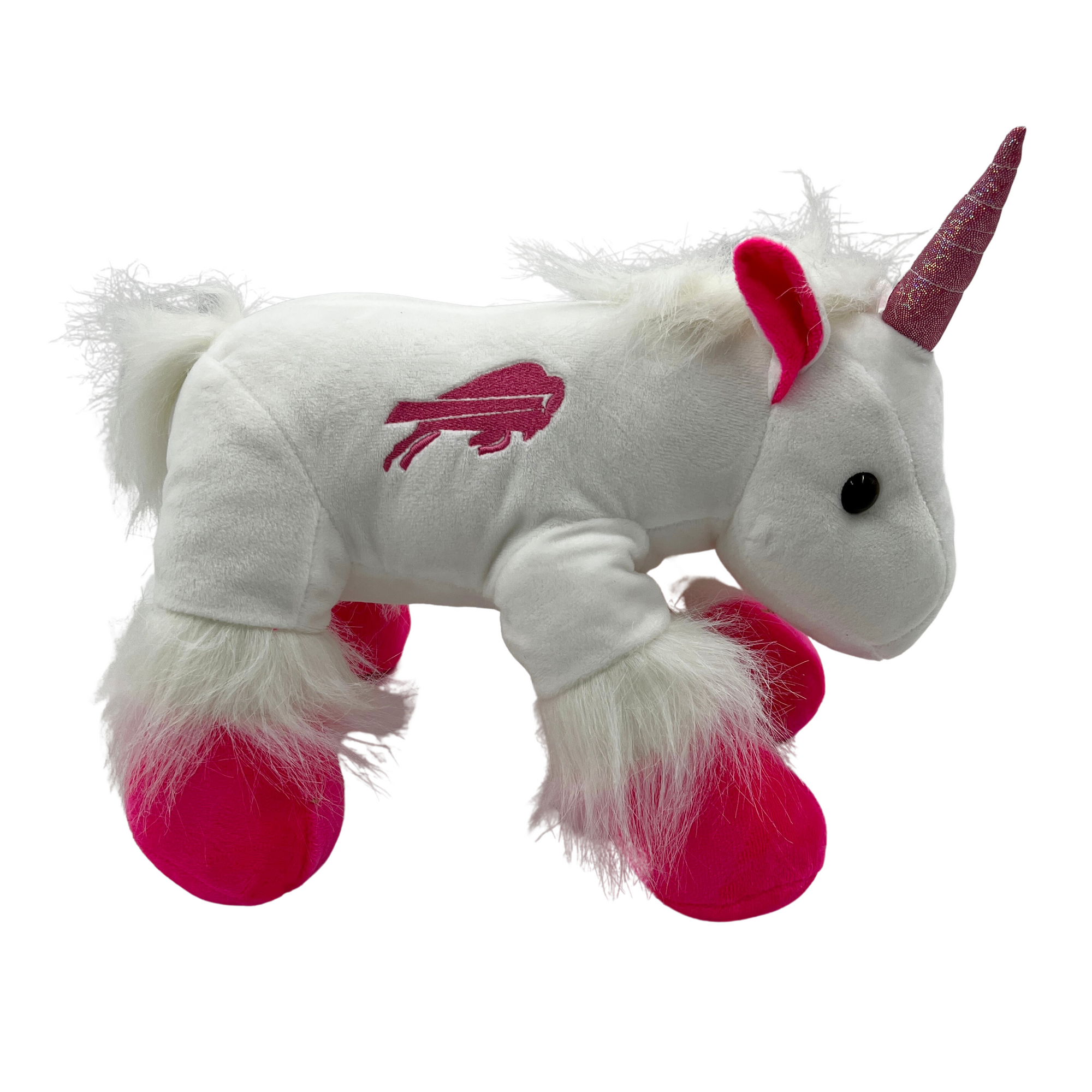 Buffalo Bills White Pink Unicorn Stuffed Animal The BFLO Store