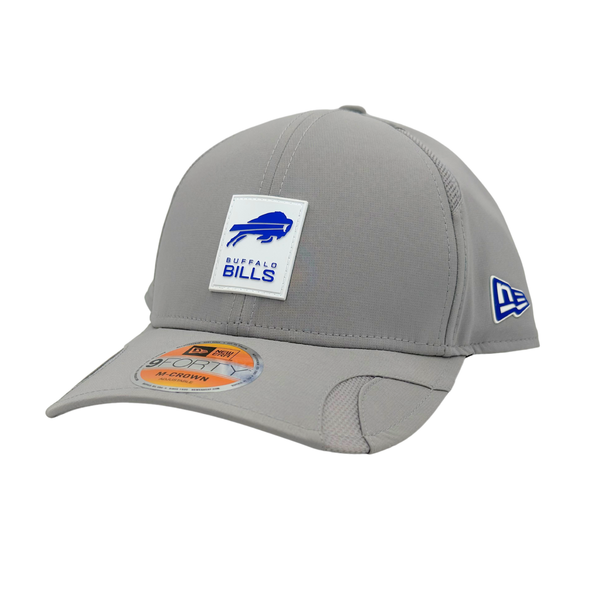 New Era 9FORTY Buffalo Bills 2025 Sideline Primary Logo Gray M-Crown
