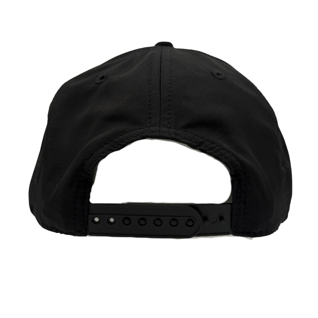 Black Red Black Performance Rope "Buffalo" Hat