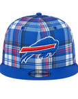 New Era 9FIFTY Bills 2024 Sideline Blue Plaid Snapback