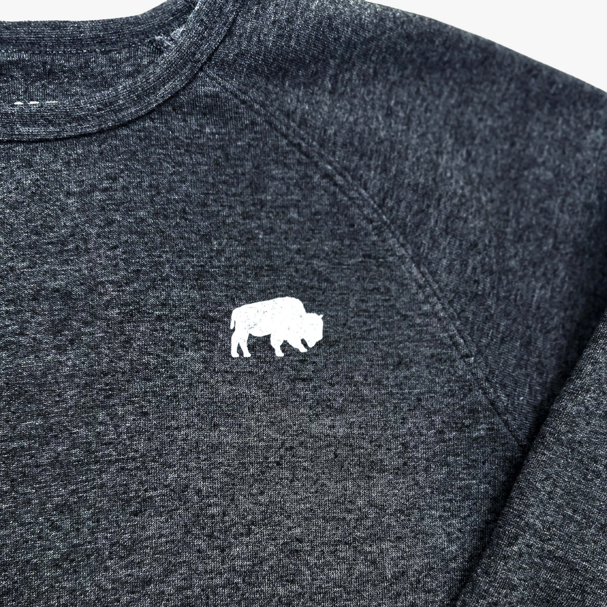 Sportiqe x BFLO Heather Black Crewneck