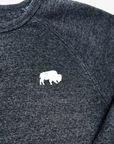 Sportiqe x BFLO Heather Black Crewneck