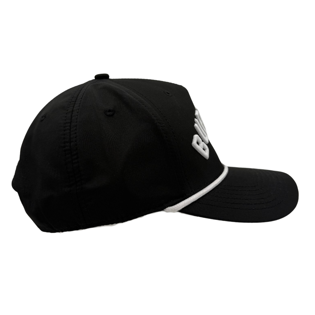 Black White Black Performance Rope "Buffalo" Hat