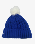 New Era Women's Buffalo Sabres Royal Cable Knit Sherpa-Lined Pom Hat