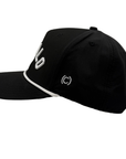 Black White Black Performance Rope "Buffalo" Hat