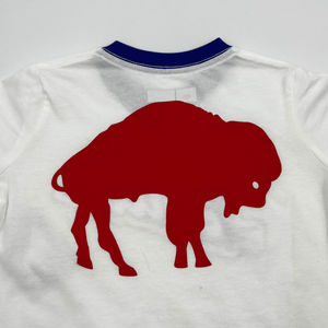 Youth Girls New Era Bills Pennant White Short Sleeve Shirt