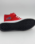 Men's Buffalo Bills Red High Top Canvas Sneaker