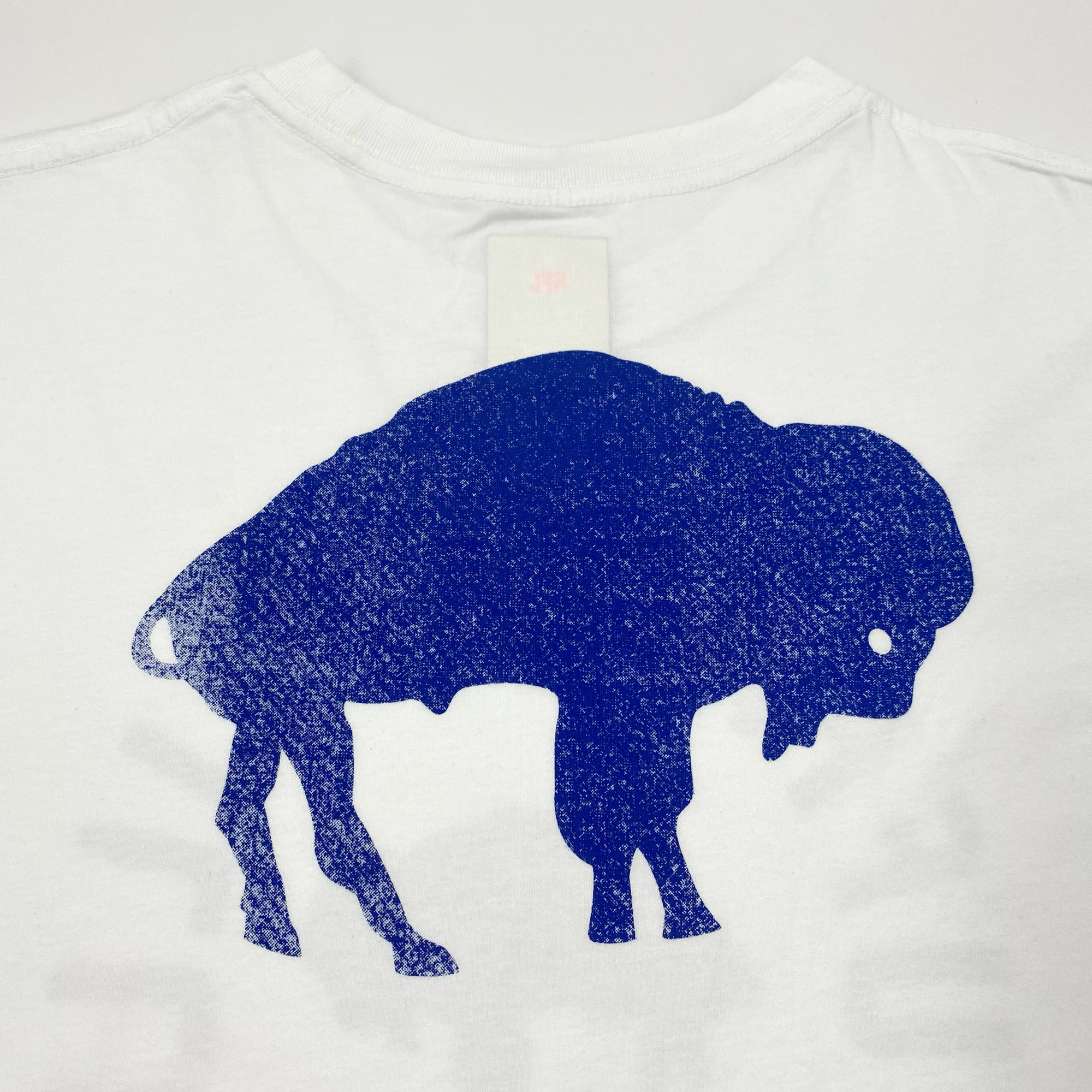New Era Buffalo Bills White &amp; Royal Ombre With Retro Logo T-Shirt