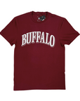 Buffalo Collegiate Style Maroon Short Sleeve Shirt