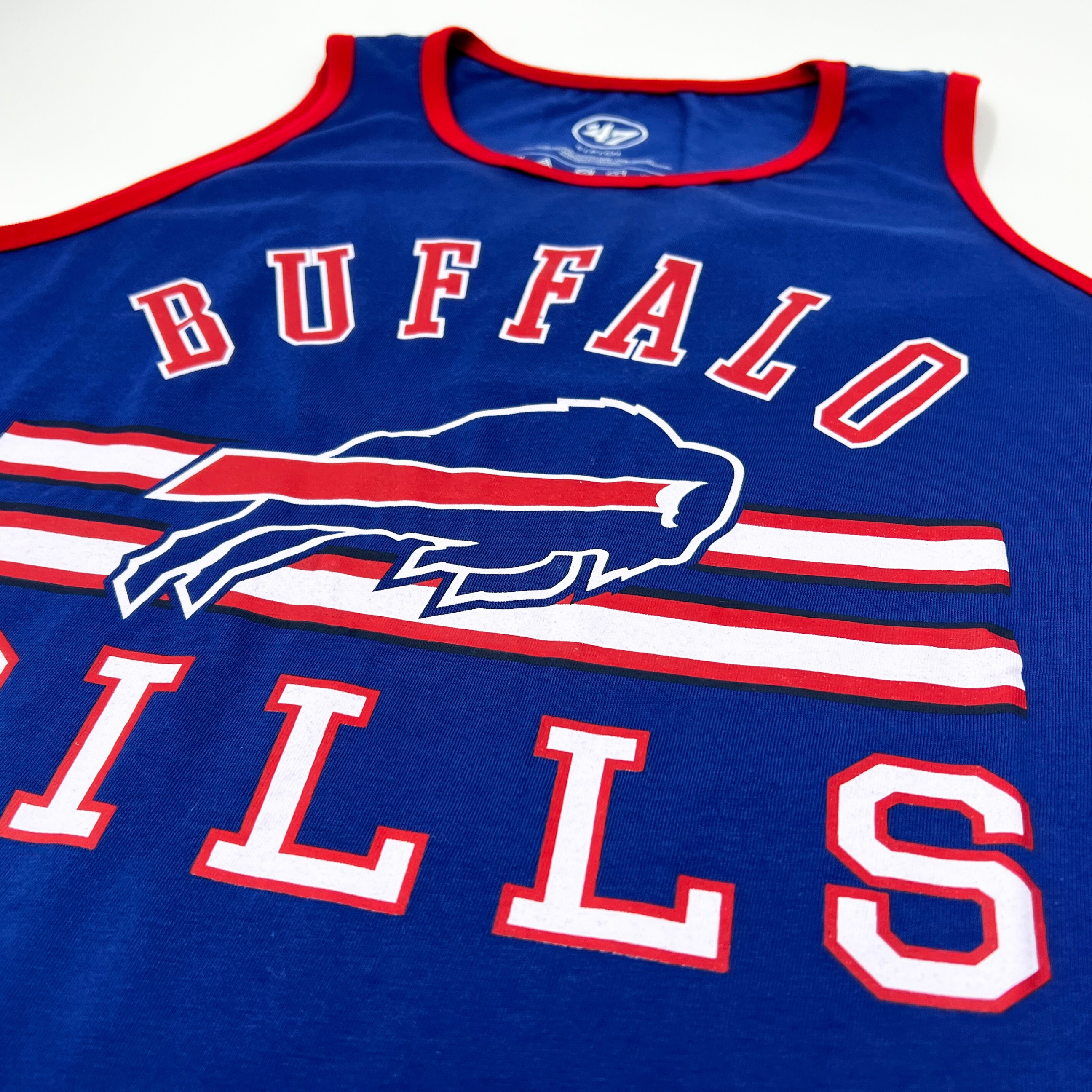 '47 Brand Buffalo Bills Charging Buffalo Cadet Blue Tank Top