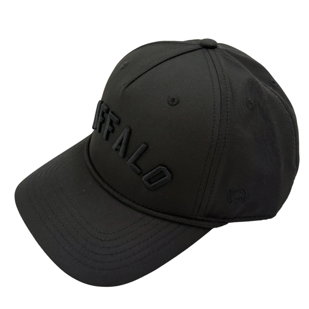 All Black Performance Rope "Buffalo" Hat