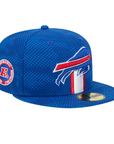 New Era 59FIFTY Bills 2024 Sideline Team Stripe Royal Fitted Hat