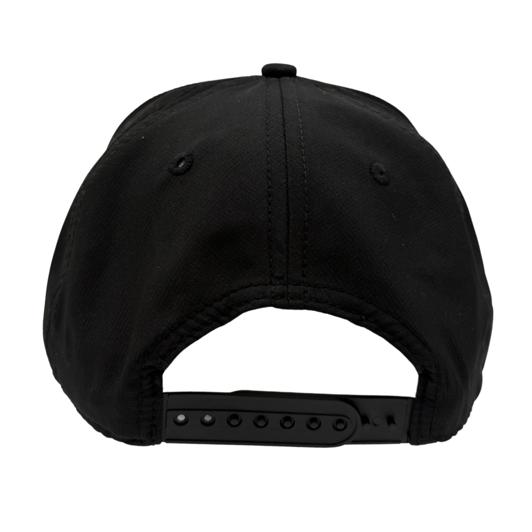 All Black Performance Rope "Buffalo" Hat