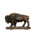 5" Bronze Resin Bison Statue