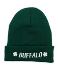 Buffalo With Shamrocks Green Beanie