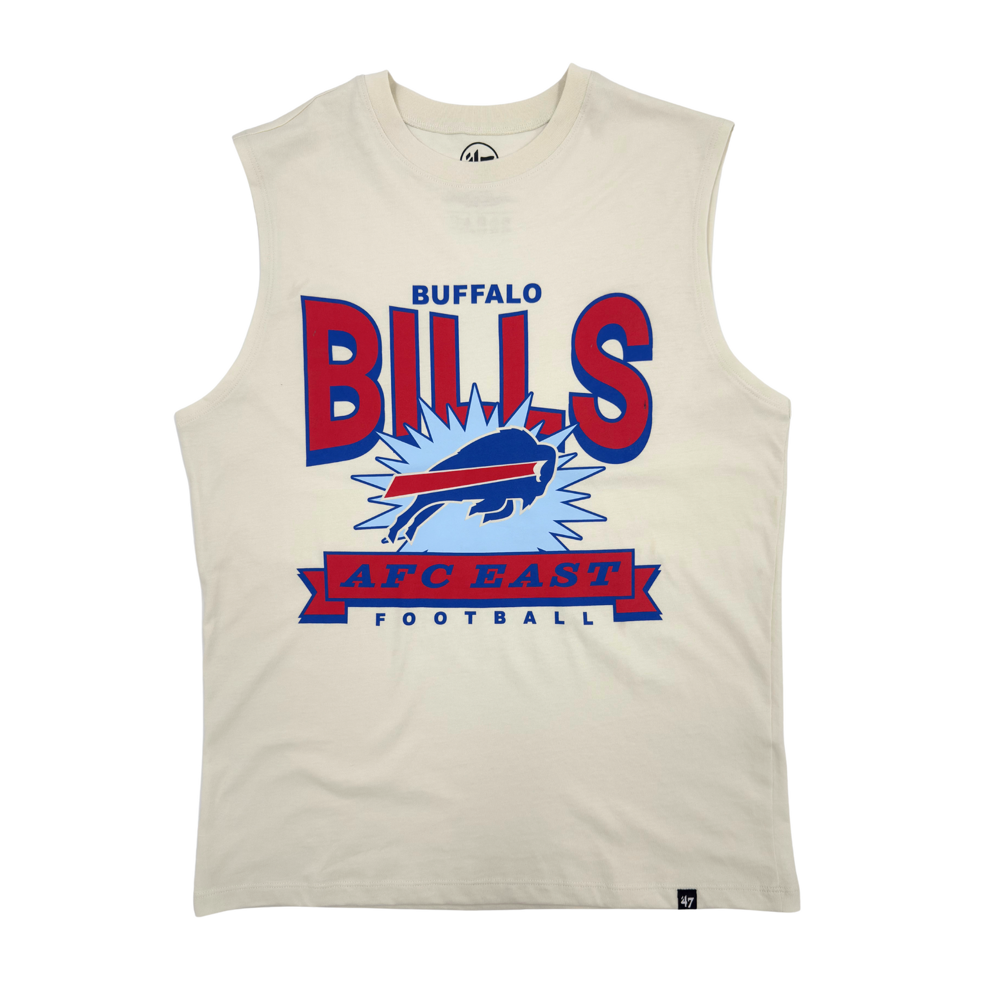 '47 Brand Buffalo Bills AFC East Cream Tank Top
