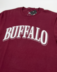 Buffalo Collegiate Style Maroon Short Sleeve Shirt