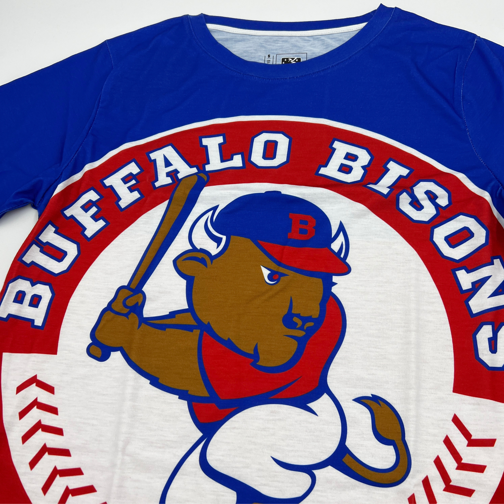 Buffalo Bisons Big Logo Colorblock Short Sleeve Shirt